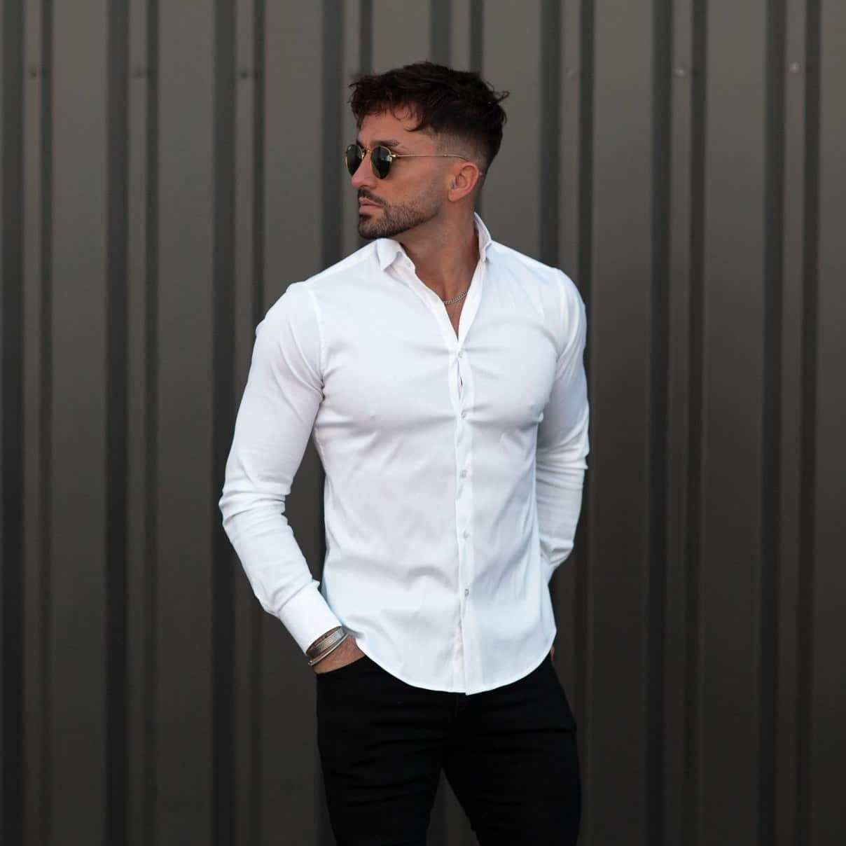 Camisa Slim Fit Branca - Image Fashion Store